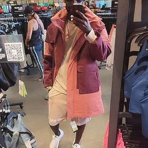 Pink/Purple Women's Parka Oversized Fit DQ9804-689 Size Medium